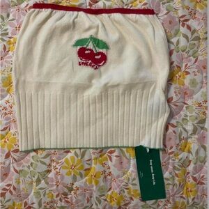 Cherry tube top size small